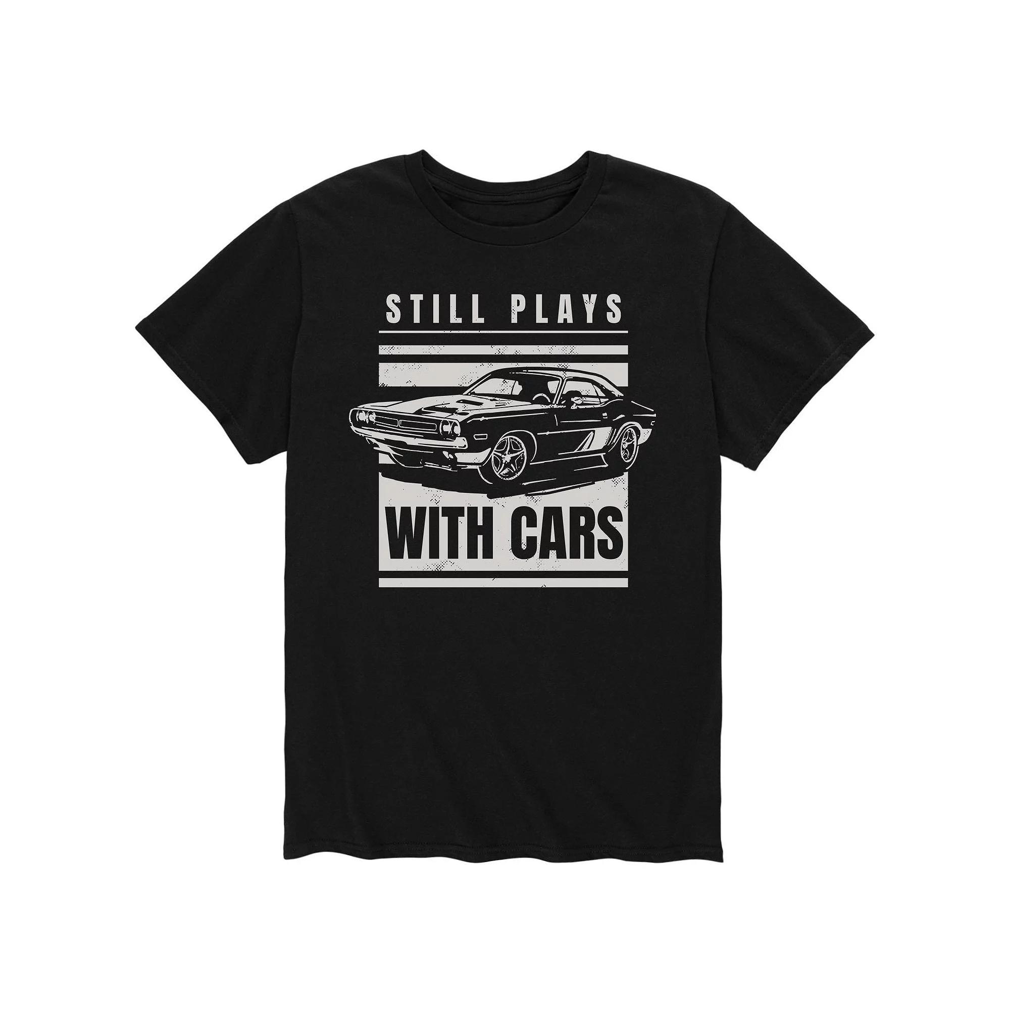 Men's Still Plays With Cars Tee, Size: Medium, Black Product Image