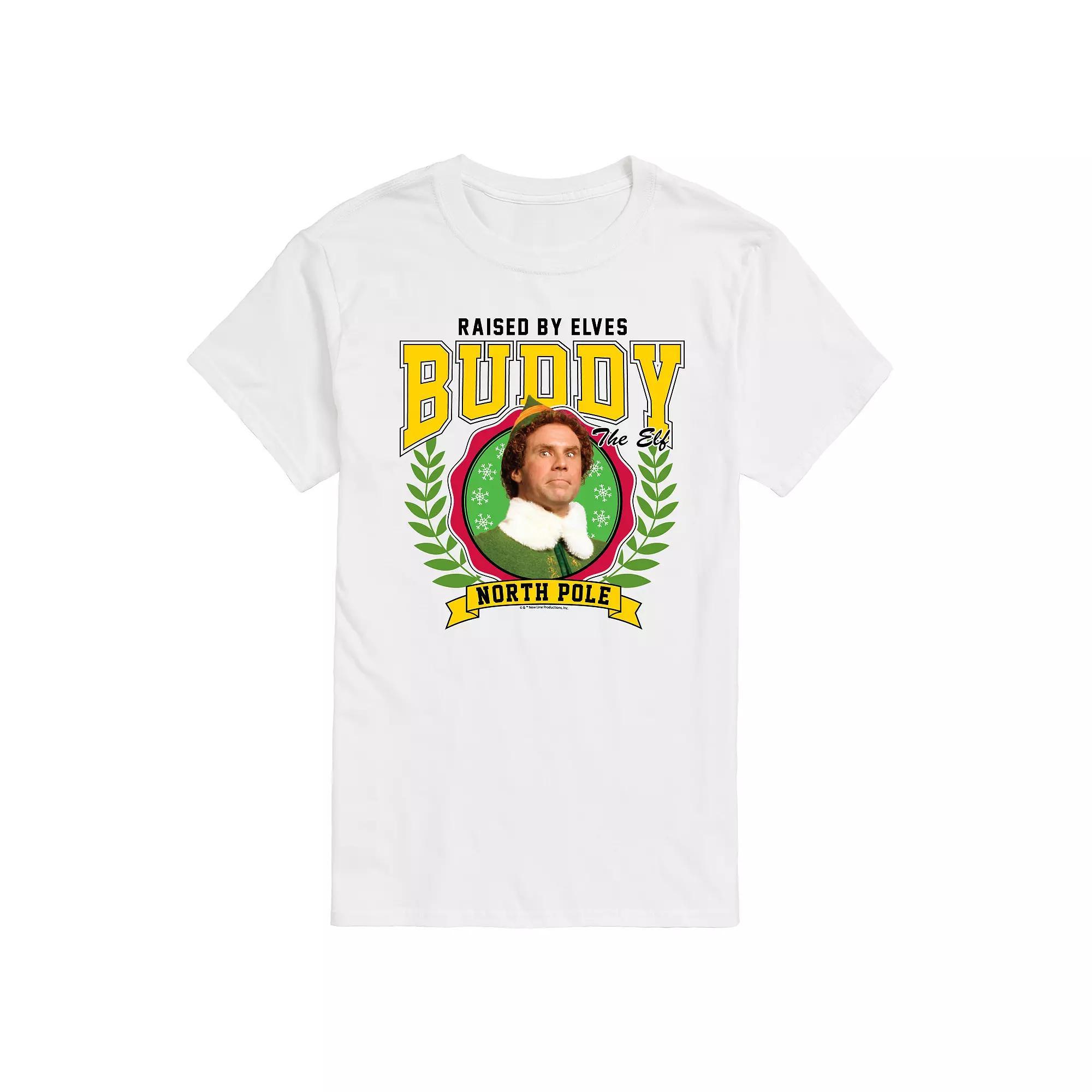 Mens Elf Raised By Elves Graphic Tee Product Image