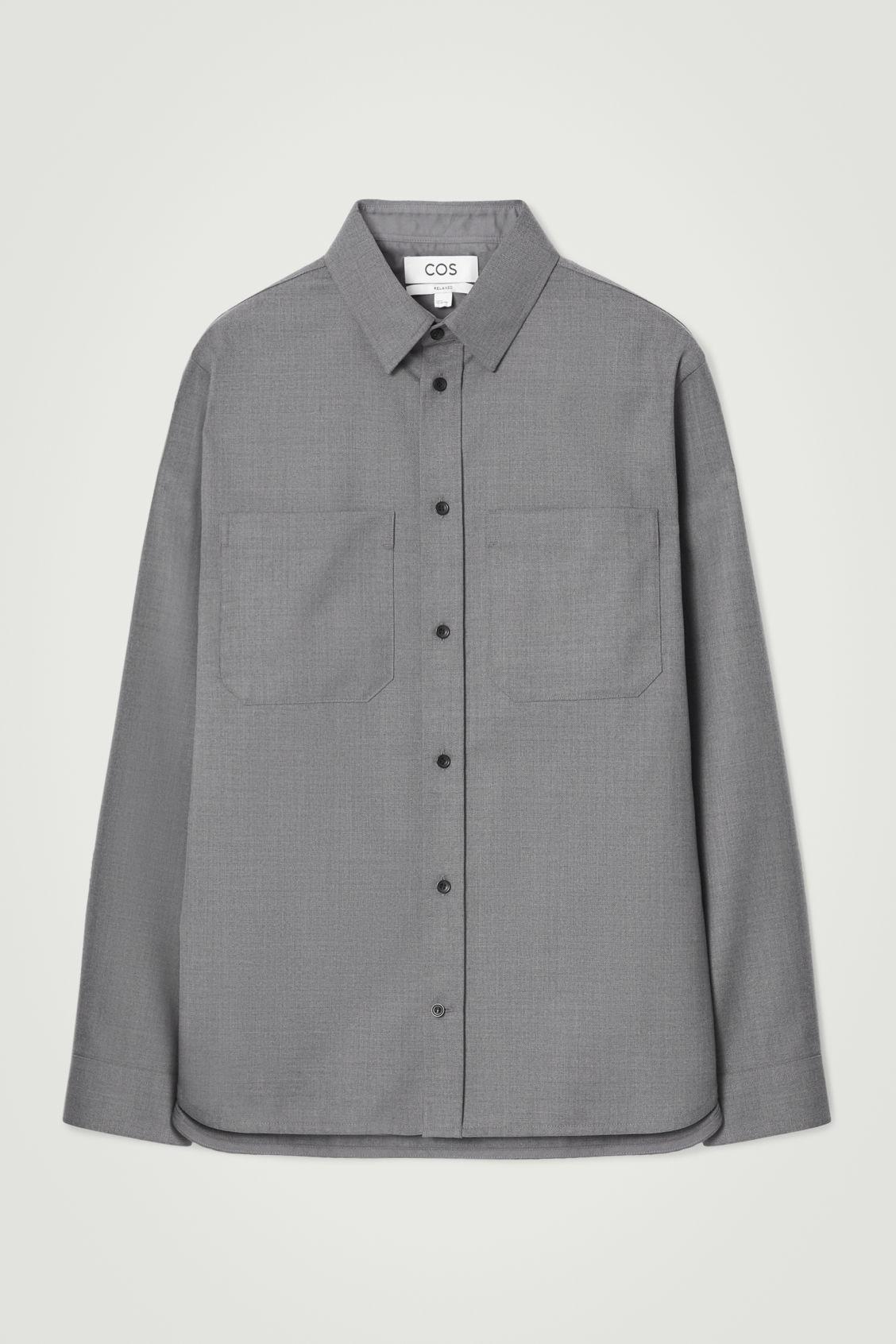 RELAXED WOOL-BLEND UTILITY SHIRT Product Image