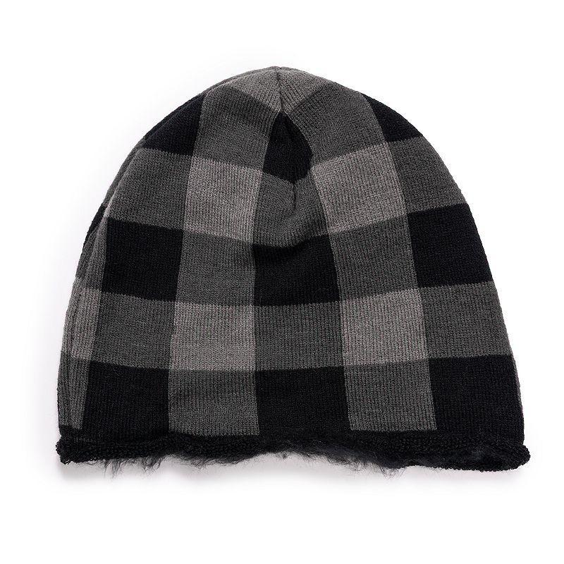 Men's MUK LUKS Soft Lining Heat Retainer Hat, Gray Buffalo Product Image