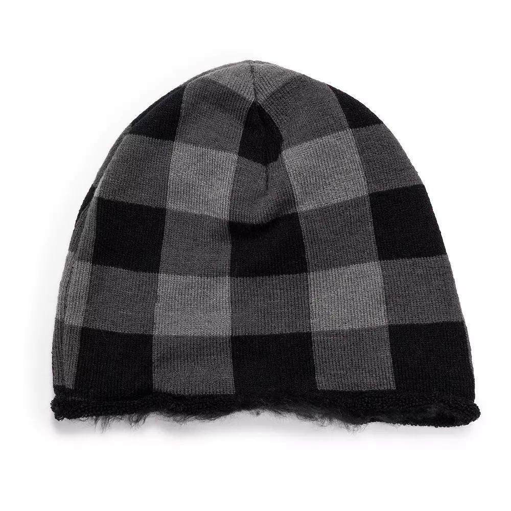Men's MUK LUKS Soft Lining Heat Retainer Hat, Gray Buffalo Product Image