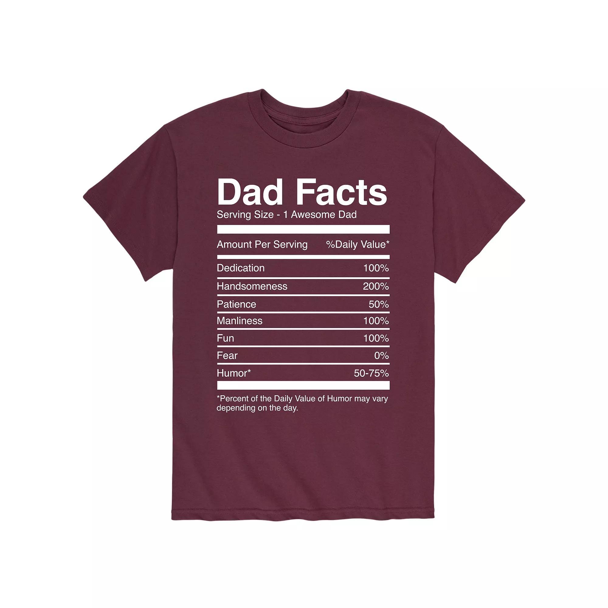 Mens Dad Facts Tee Product Image