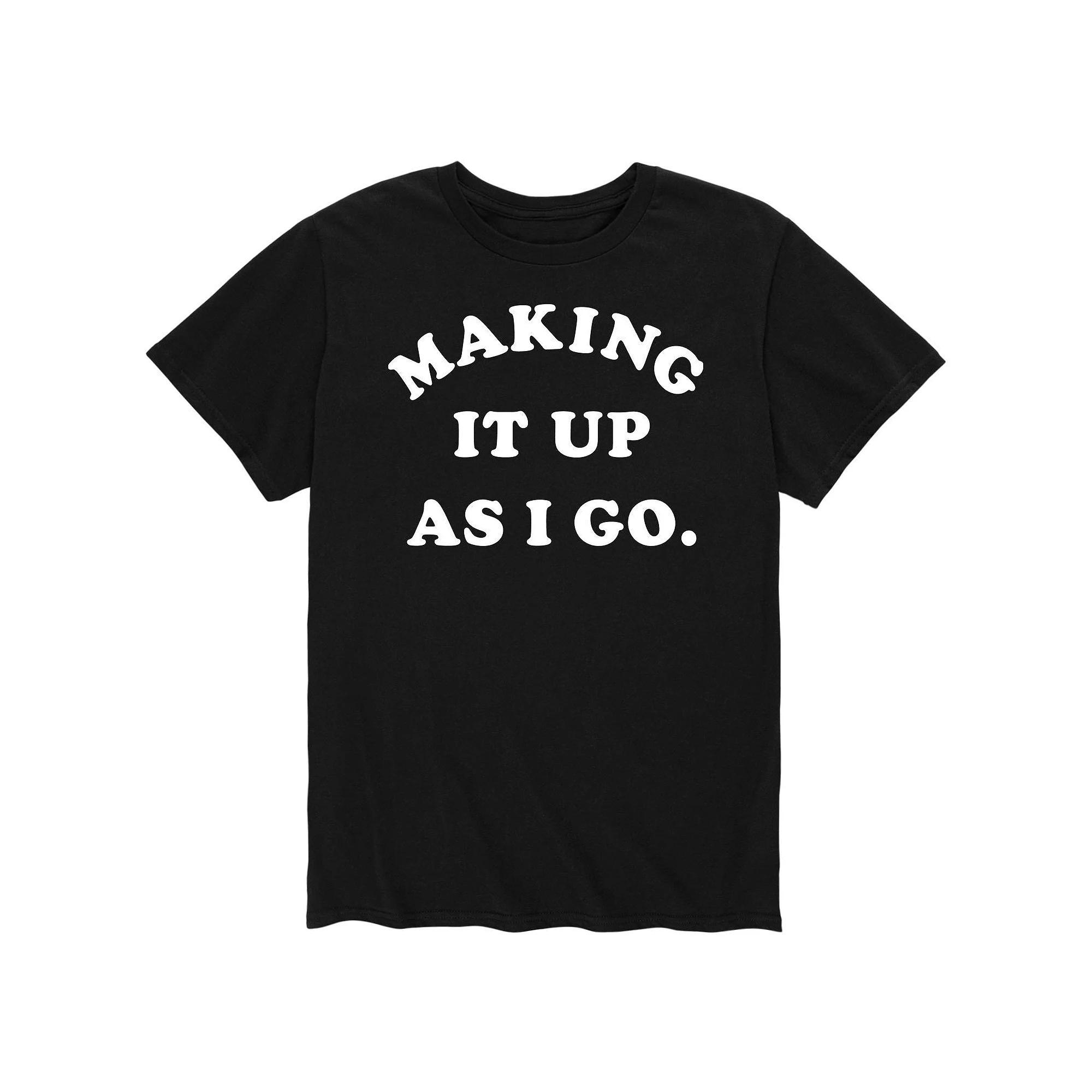 Mens Making Up As Go Tee Product Image