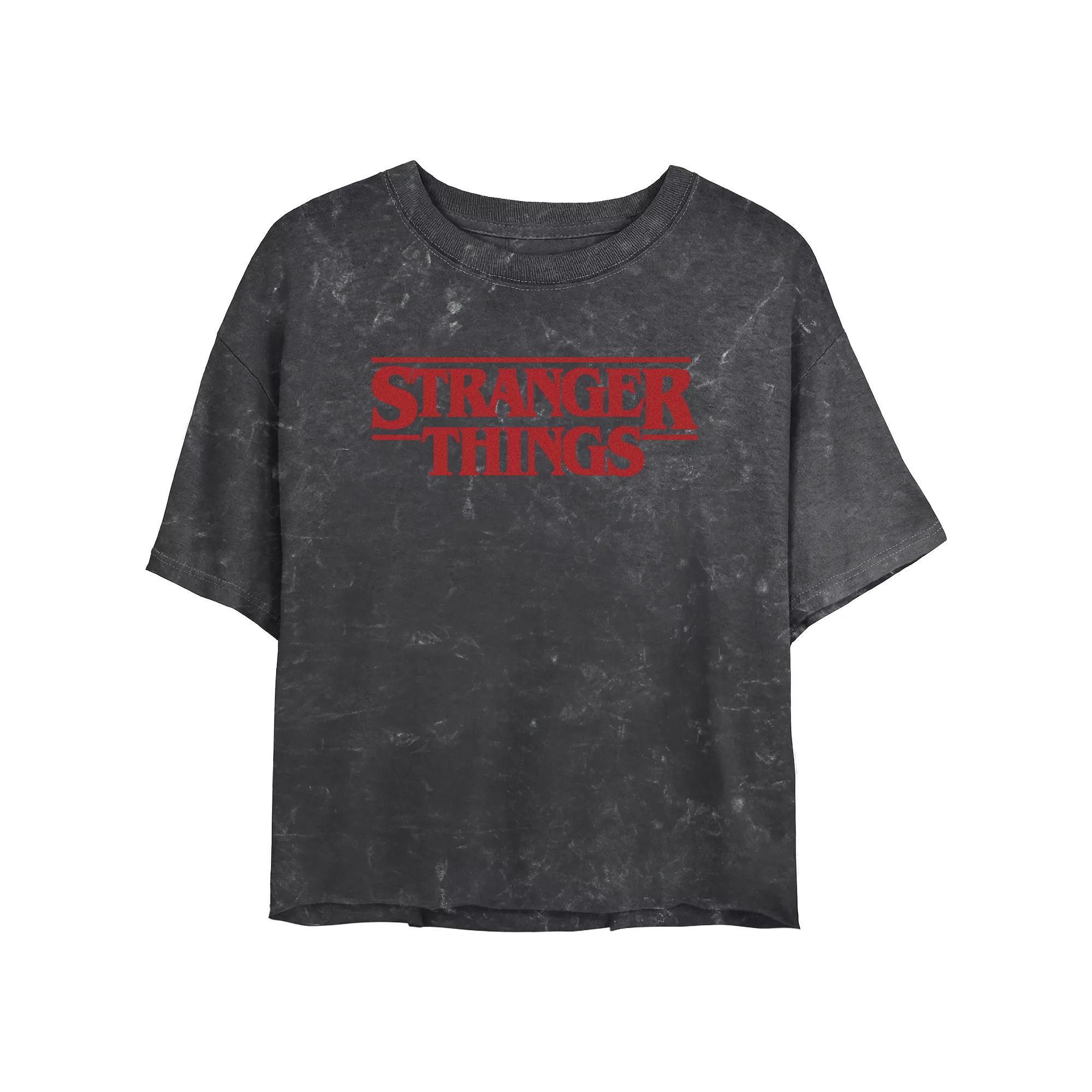 Disney's Lilo & Stitch Pumpkin Stitch Juniors' Cropped Graphic Tee, Girl's, Size: XXL, Black Product Image