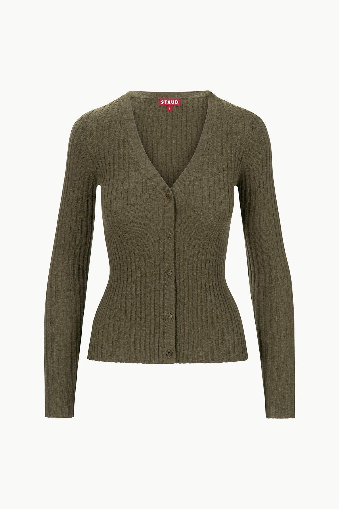 CARGO CASHMERE SWEATER | DARK OLIVE Product Image