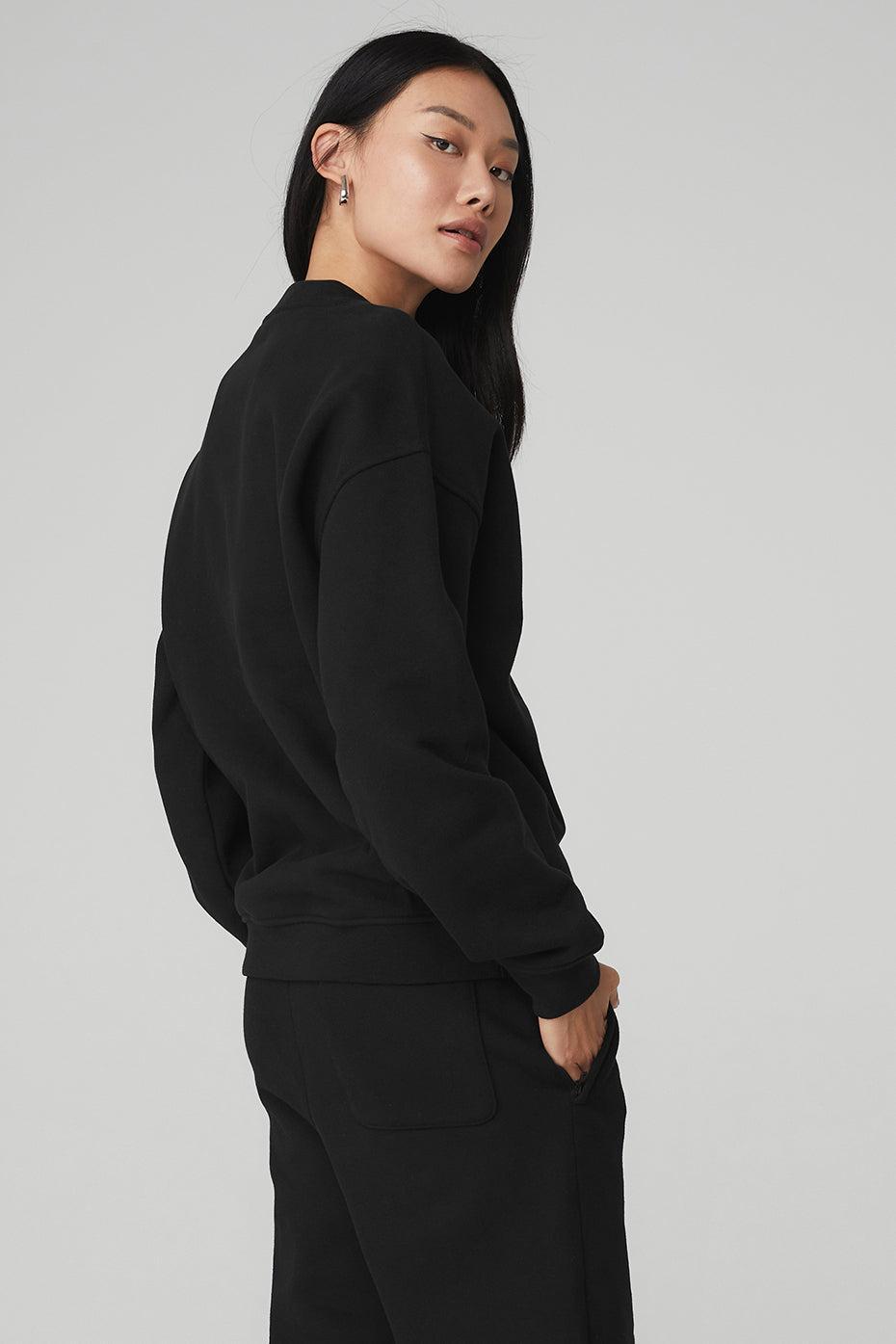 Renown Heavy Weight Crew Neck Pullover - Black Product Image
