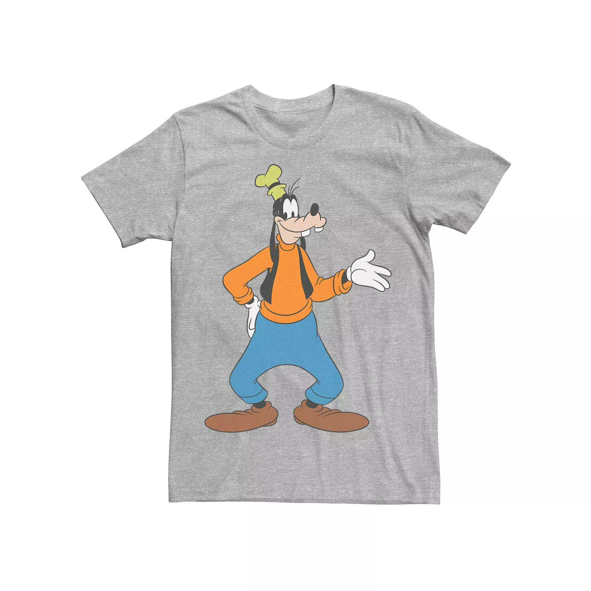 Disney's Goofy Traditional Pose Men's Tee, Size: 3XL, Athletic Grey Product Image