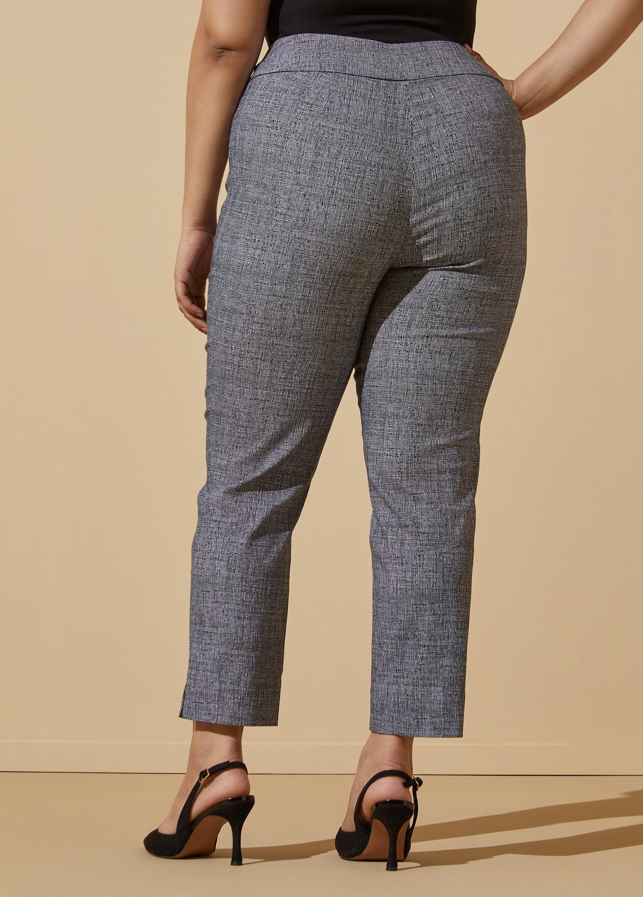 Textured Stretch Twill Ankle Pants Product Image