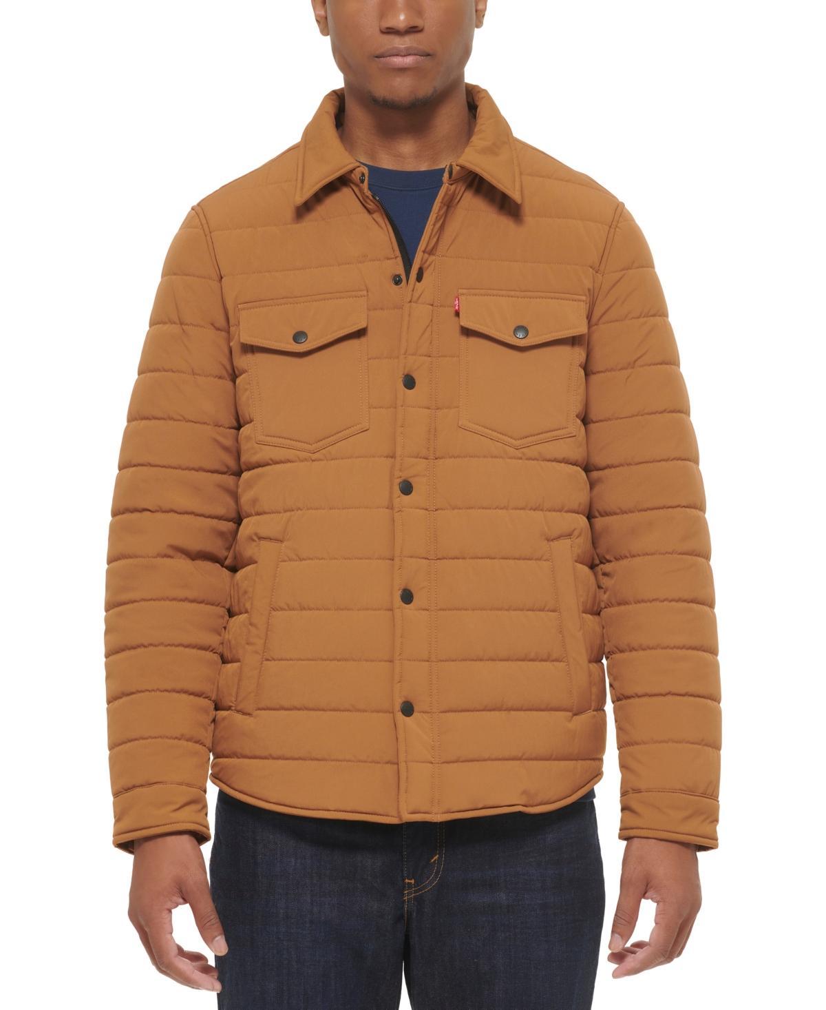 Men's Levi's® Quilted Shacket, Size: Large, Geometric Print Product Image