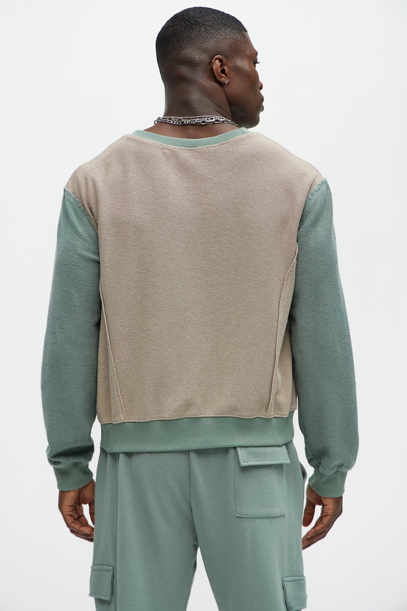 Pop Crew Neck Sweatshirt - Olive Product Image
