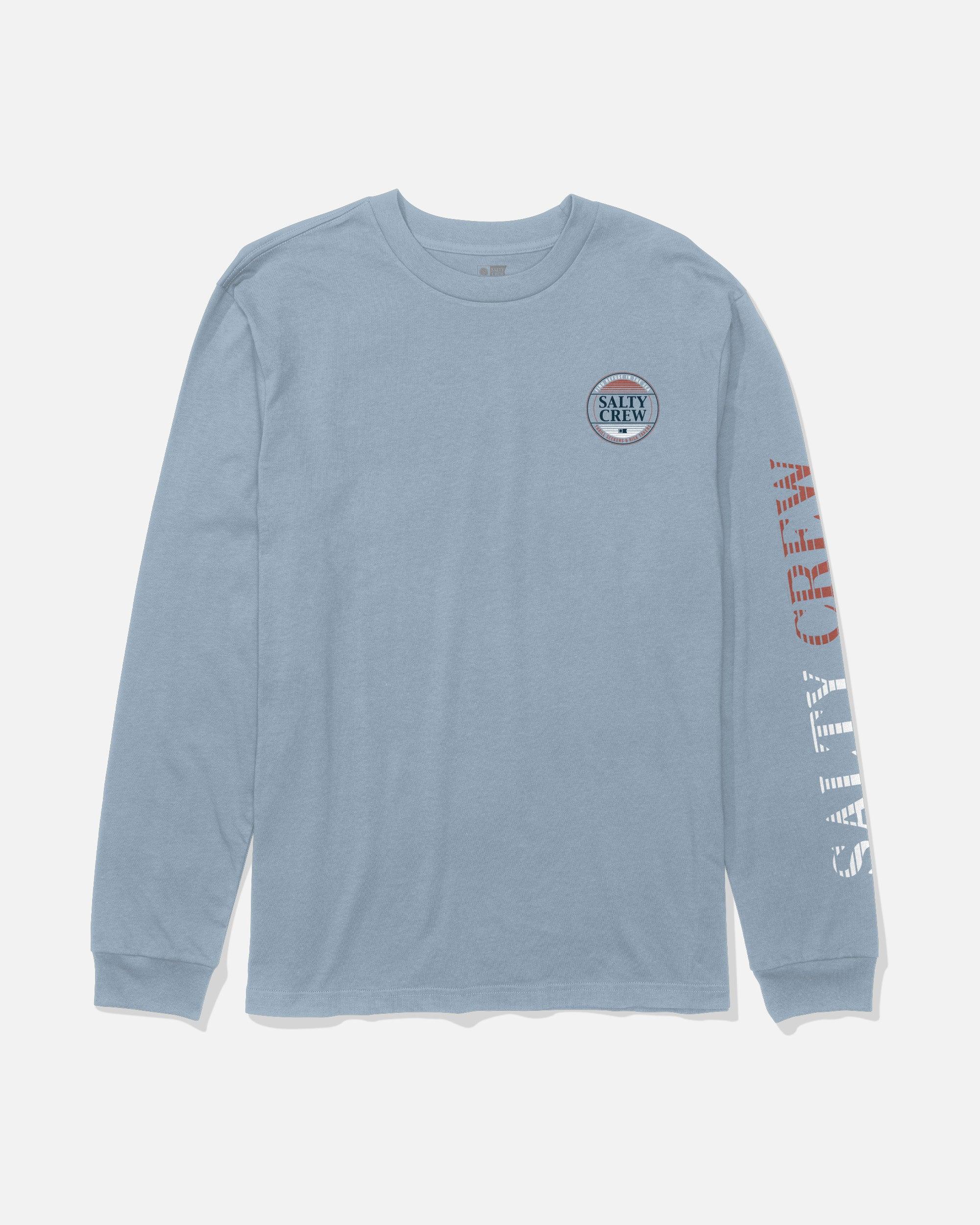 Simple Fade Long Sleeve Tee - Blue Fog Male Product Image