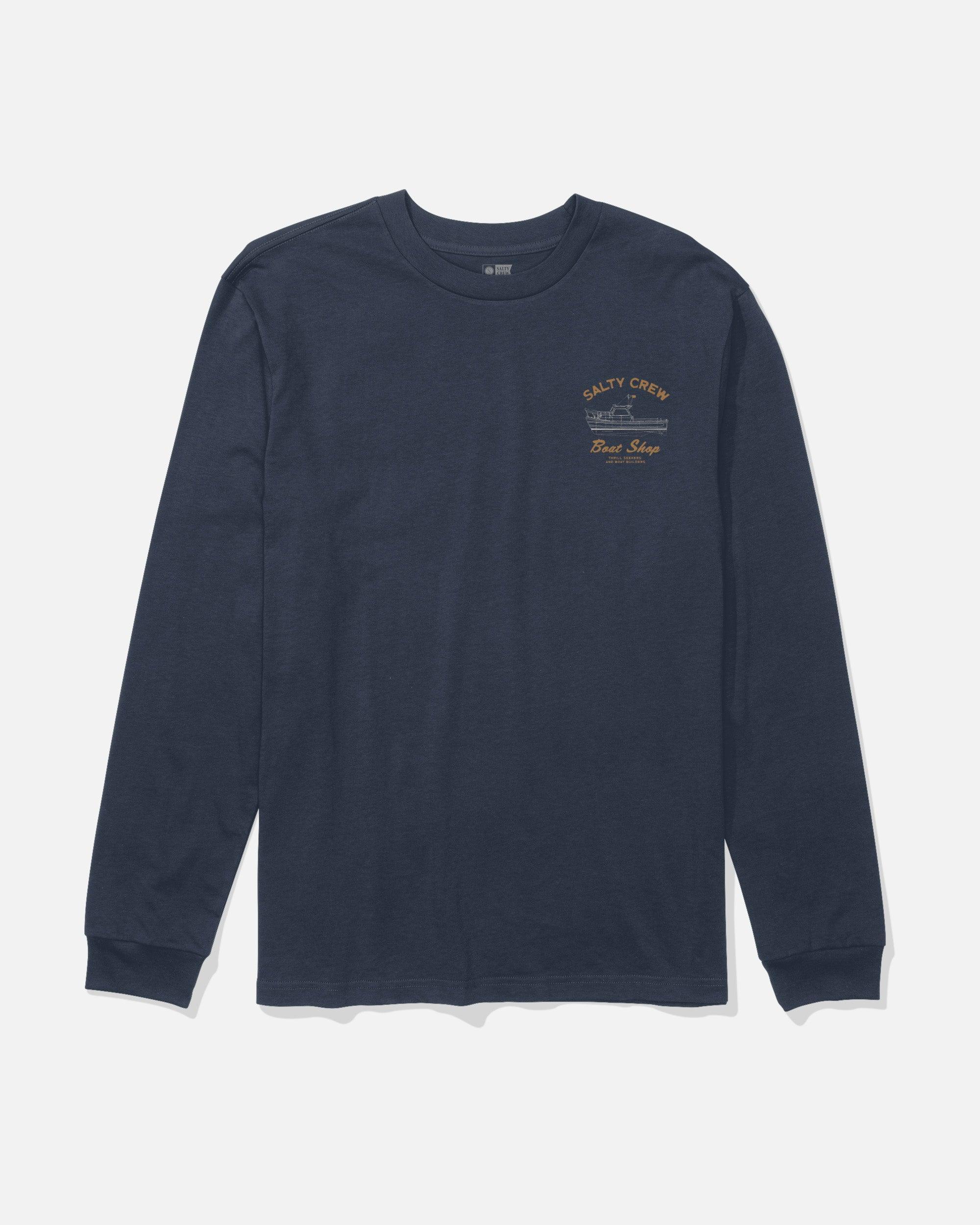 Boat Shop Long Sleeve Tee - Navy Male Product Image