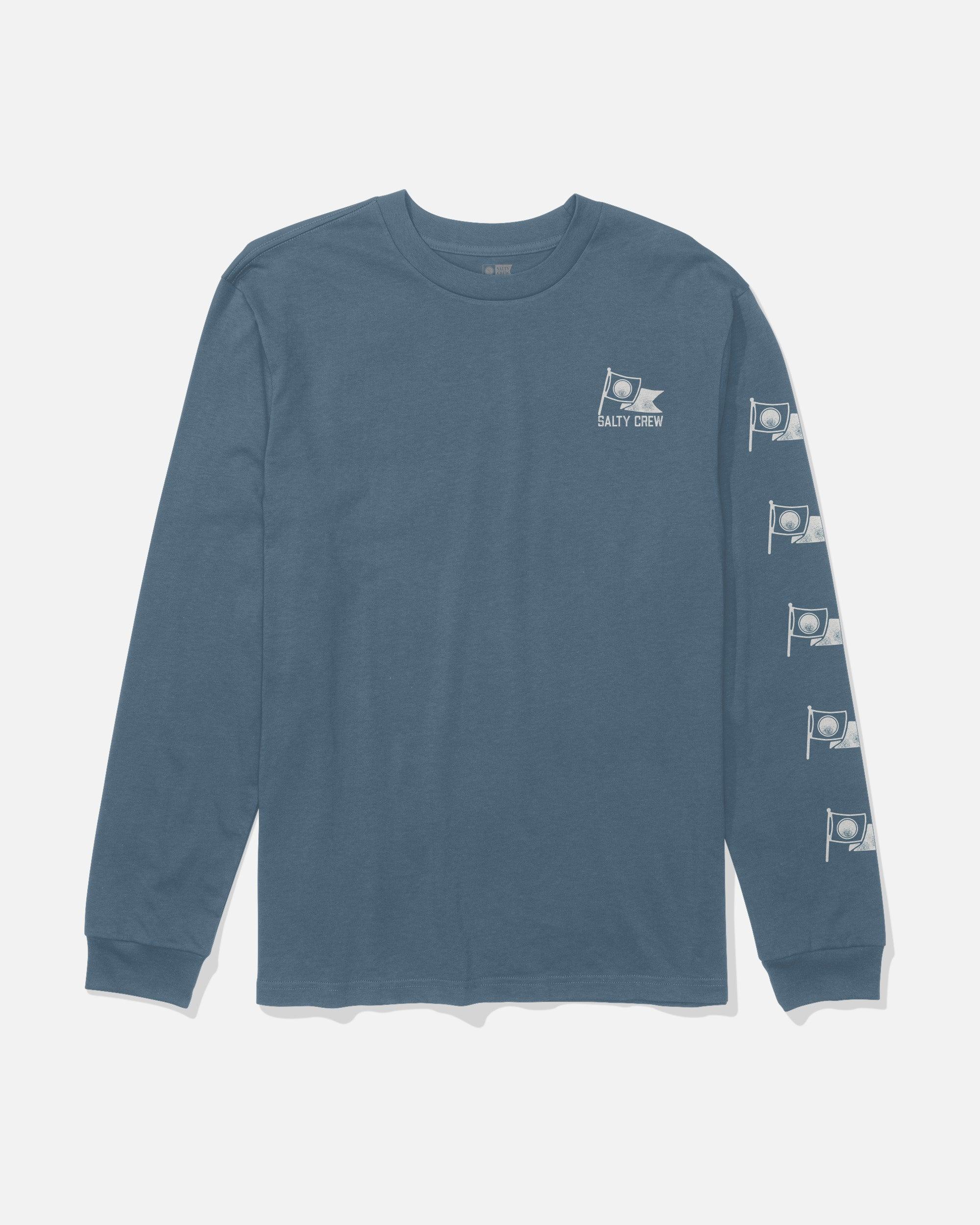 Flag Day Long Sleeve Tee - Slate Male Product Image