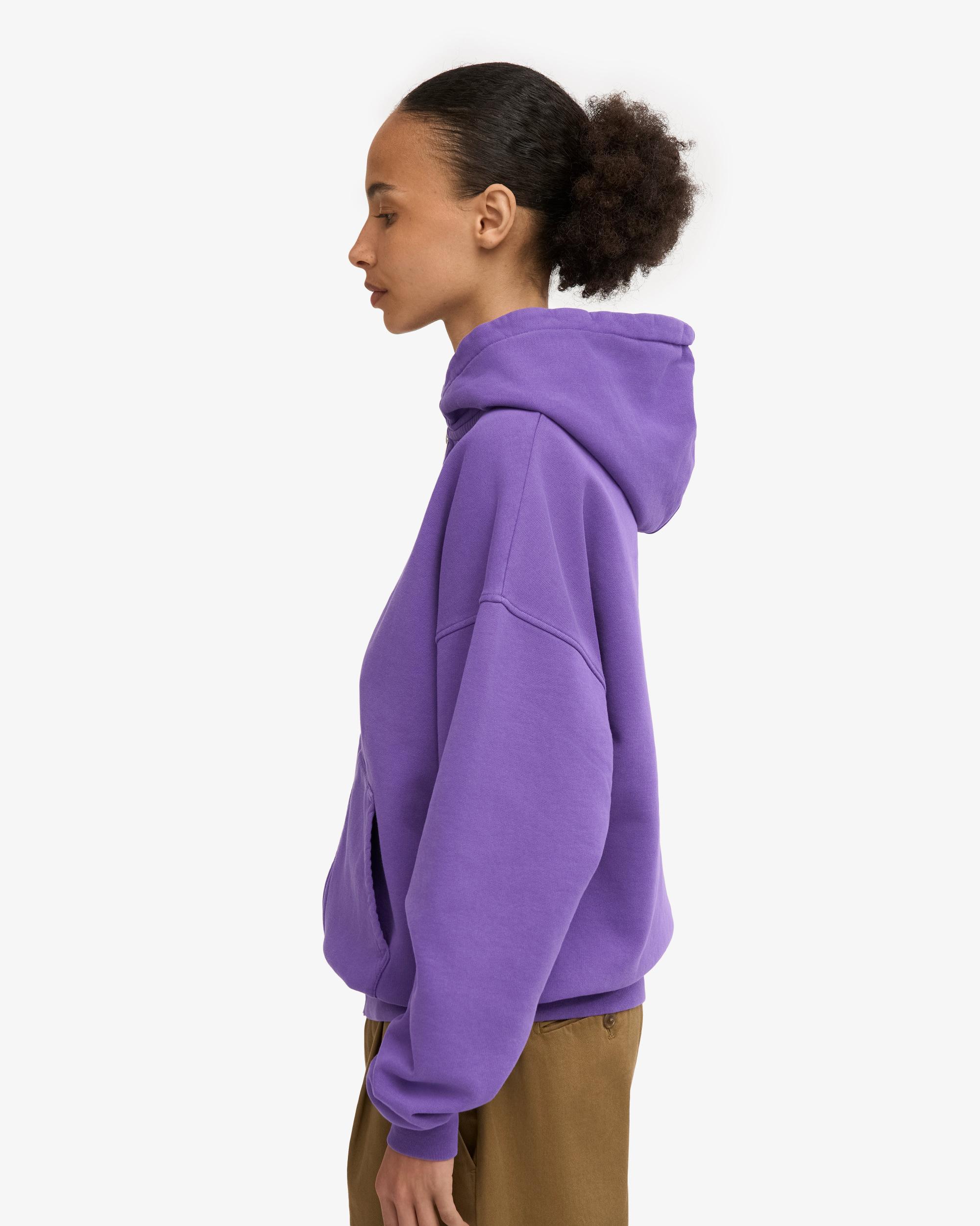 Organic Oversized Zip Hood - Dusty Olive Product Image