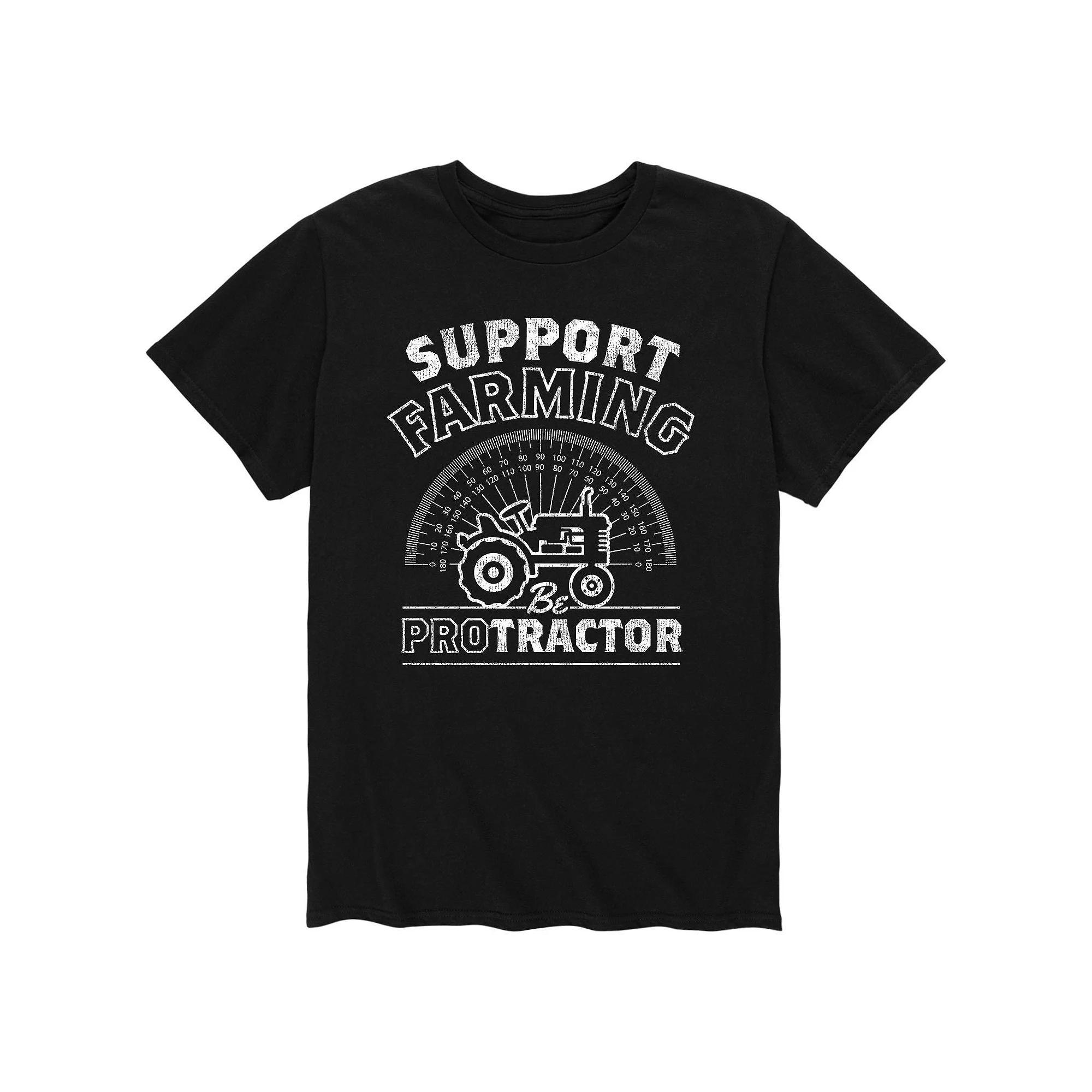 Mens Support Farming Be Protractor Tee Product Image
