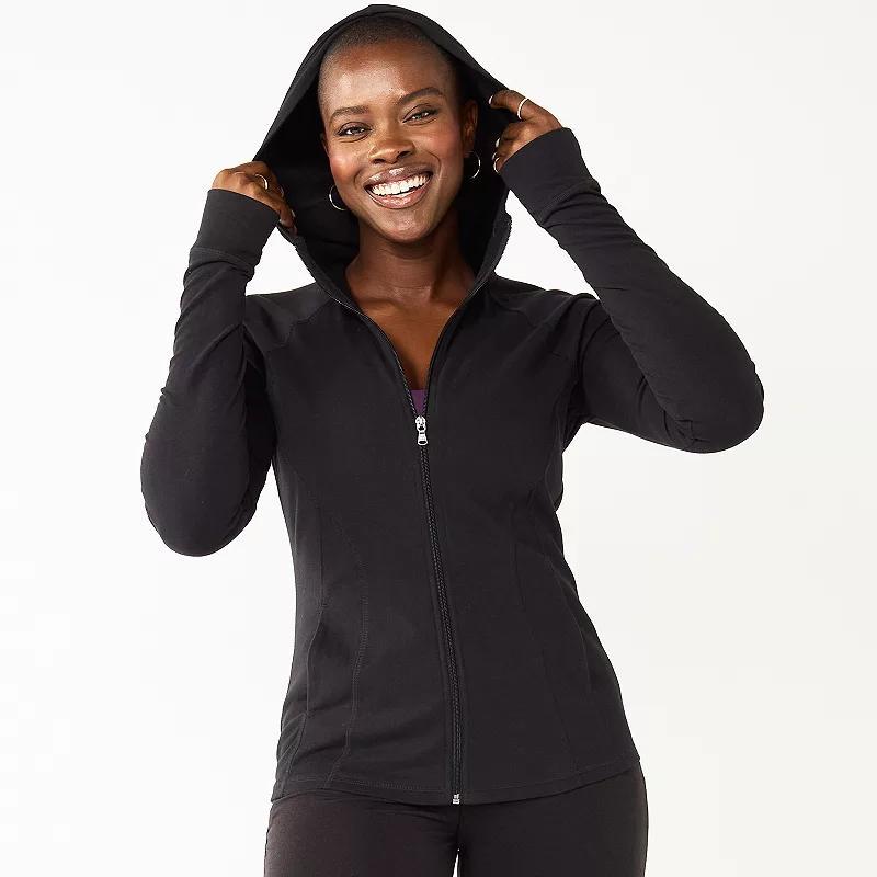 Plus Size Tek Gear Essential Hooded Jacket, Womens Product Image