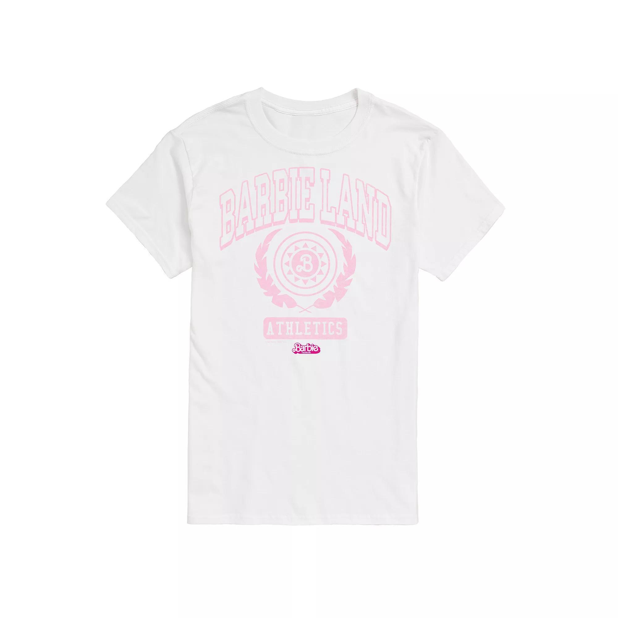 Big & Tall Barbie The Movie Barbie Land Athletics Graphic Tee, Mens Product Image