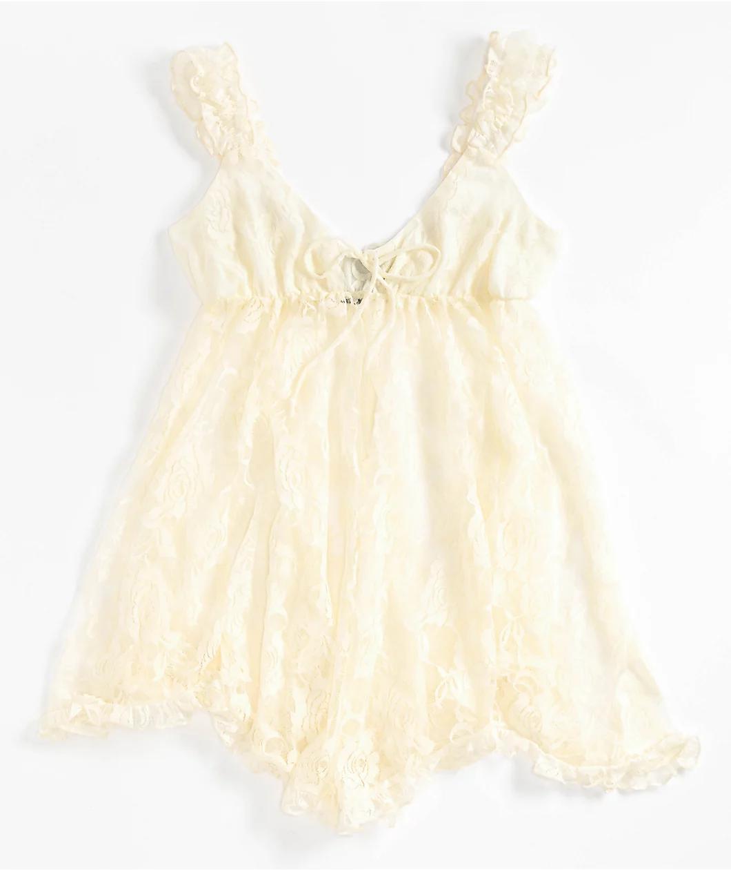 Spicychix Ivory Lace Dress Product Image