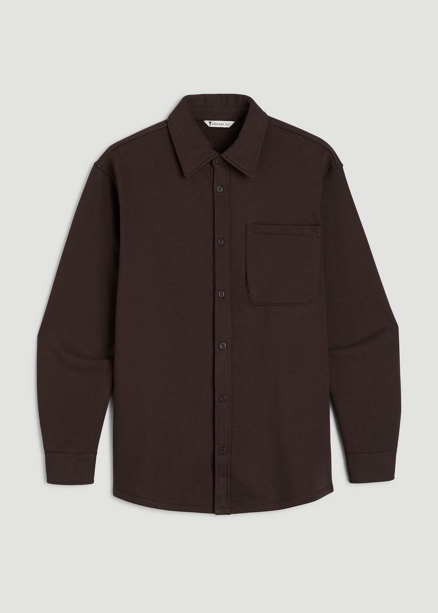 Wearever 2.0 Fleece Women's Tall Shacket in Espresso Product Image