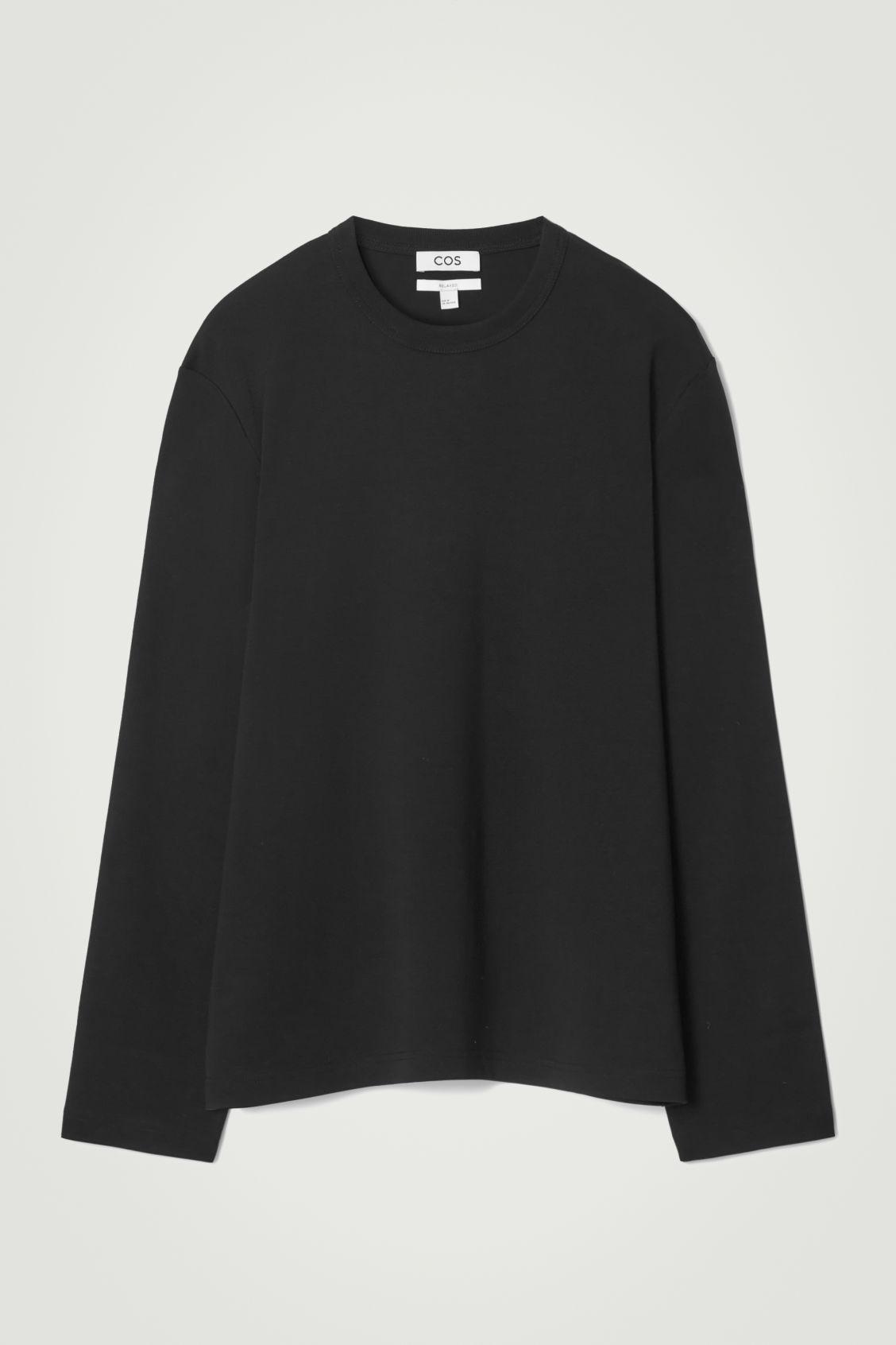 RELAXED COTTON-JERSEY LONG-SLEEVED T-SHIRT Product Image
