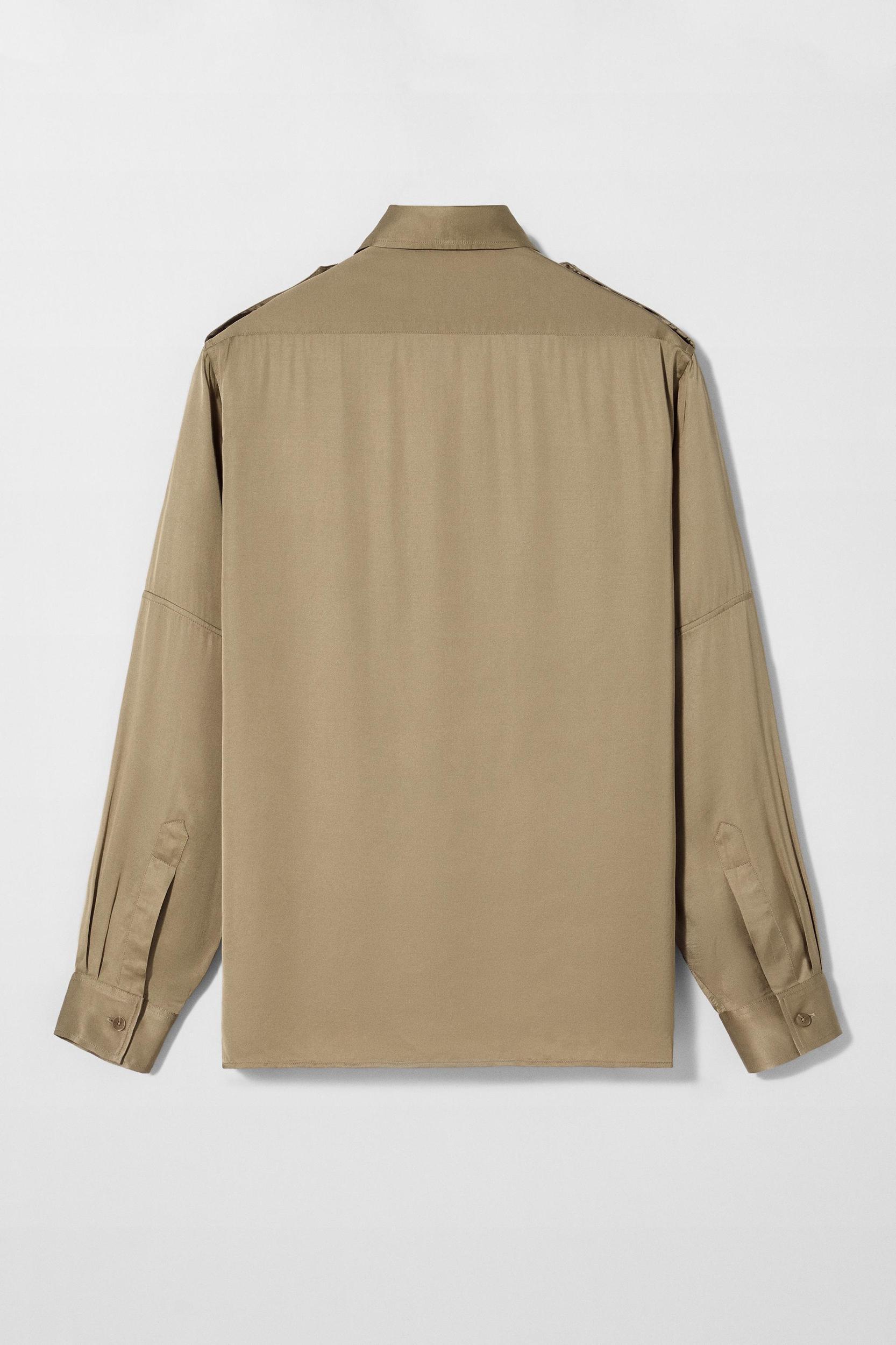 SATIN EFFECT POCKET SHIRT BOBBY GILLESPIE X ZARA Product Image
