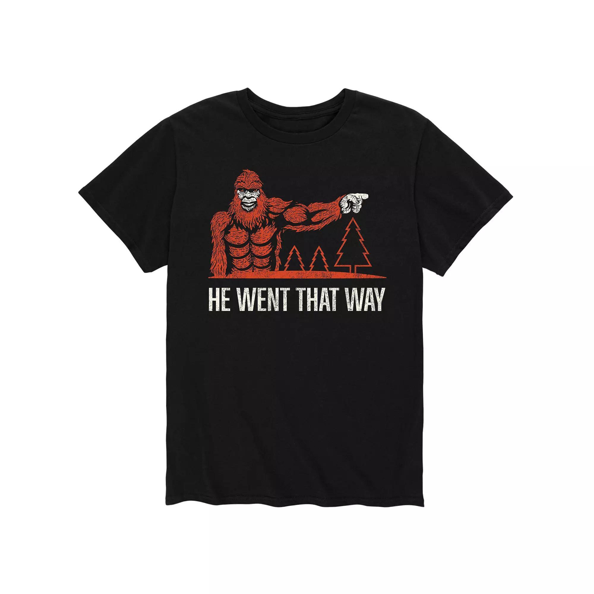 Mens He Went That Way Tee Product Image