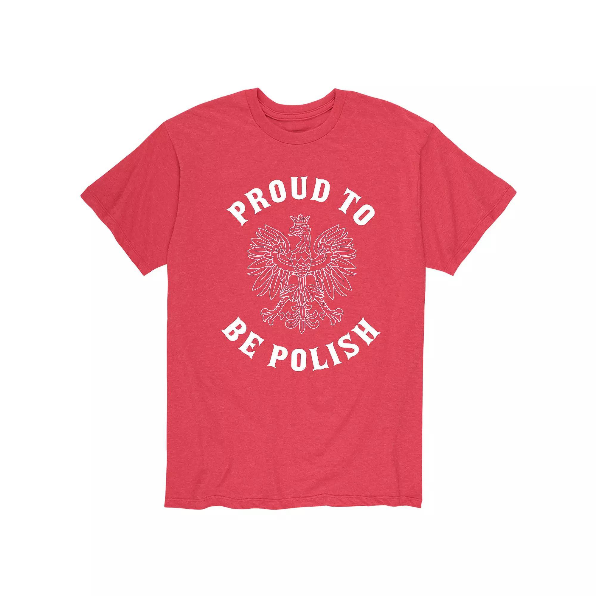 Mens Proud To Be Polish Tee Product Image