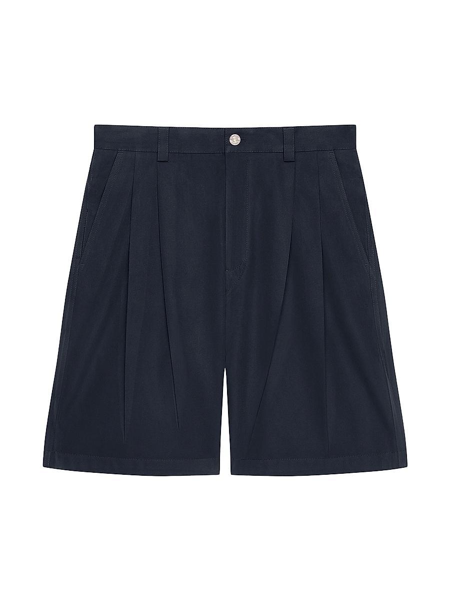 Mens Two-Pleated Bermuda Shorts in Cotton Product Image
