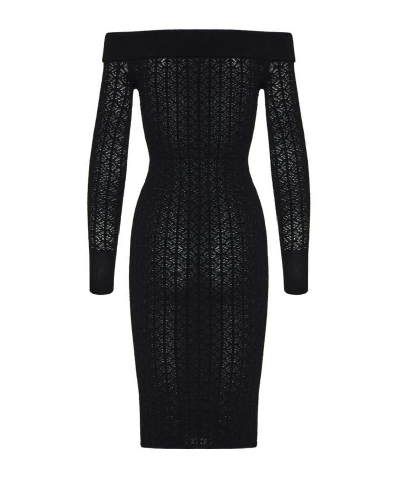 ALAÏA Alaia Women Fit Lace Dress In Multicolor Product Image