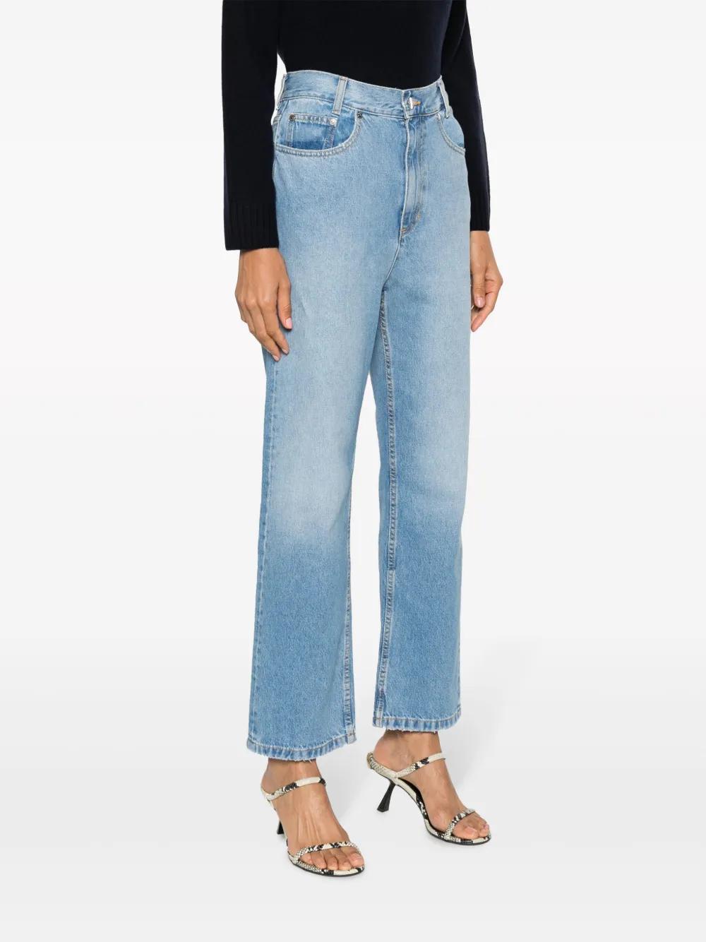 logo-embroidered straight-leg jeans Product Image
