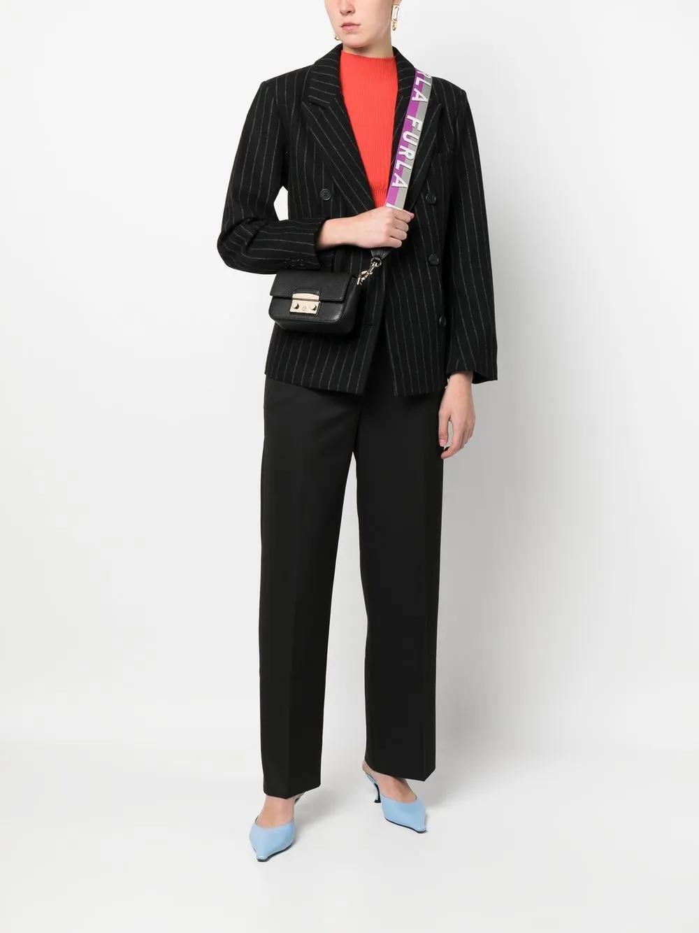 FURLA Leather Cross-body Bag In Nero Product Image