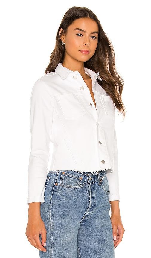 LAgence Janelle Slim-Fit Raw Denim Jacket Product Image