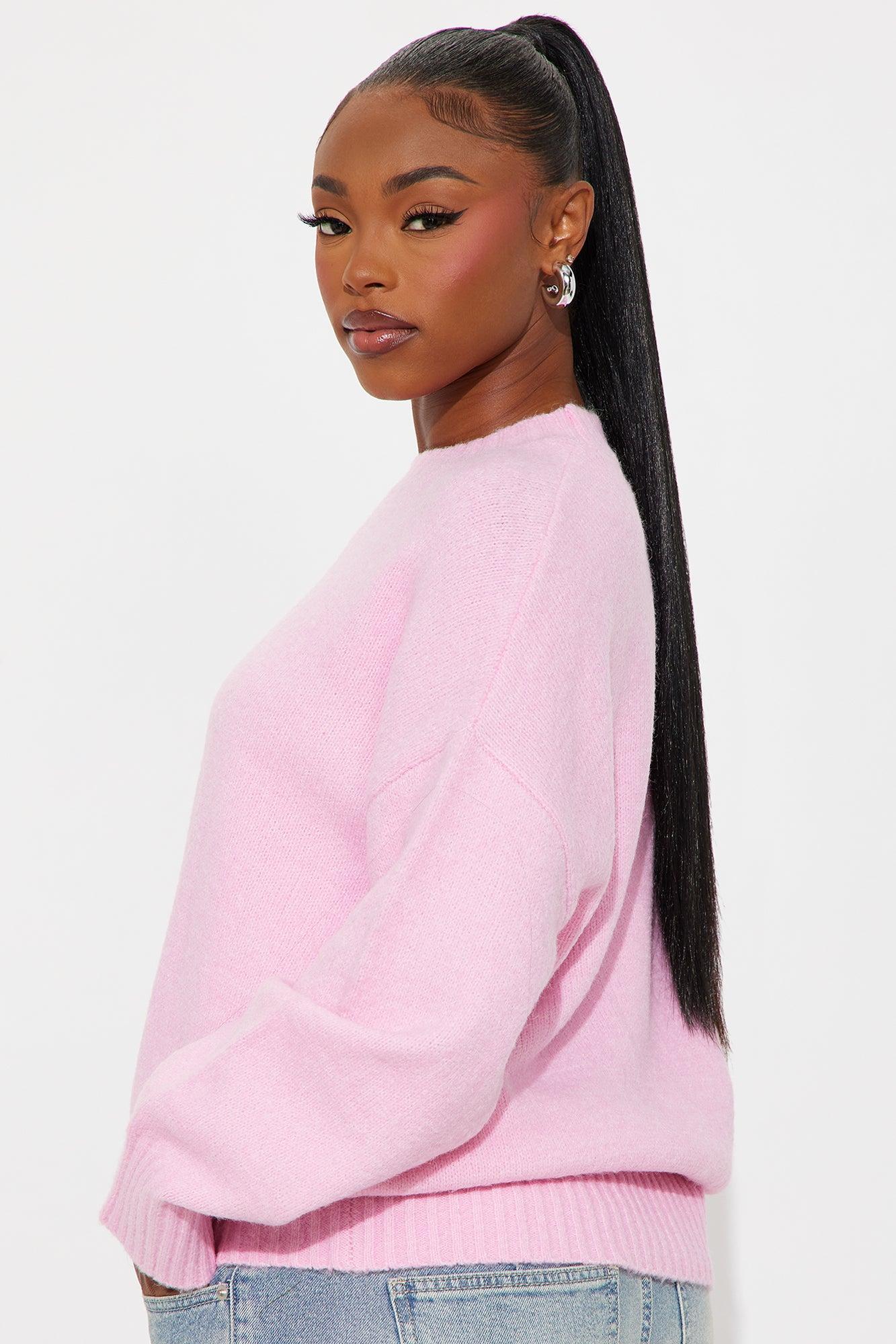 On Wednesdays Pullover Sweater - Pink Product Image