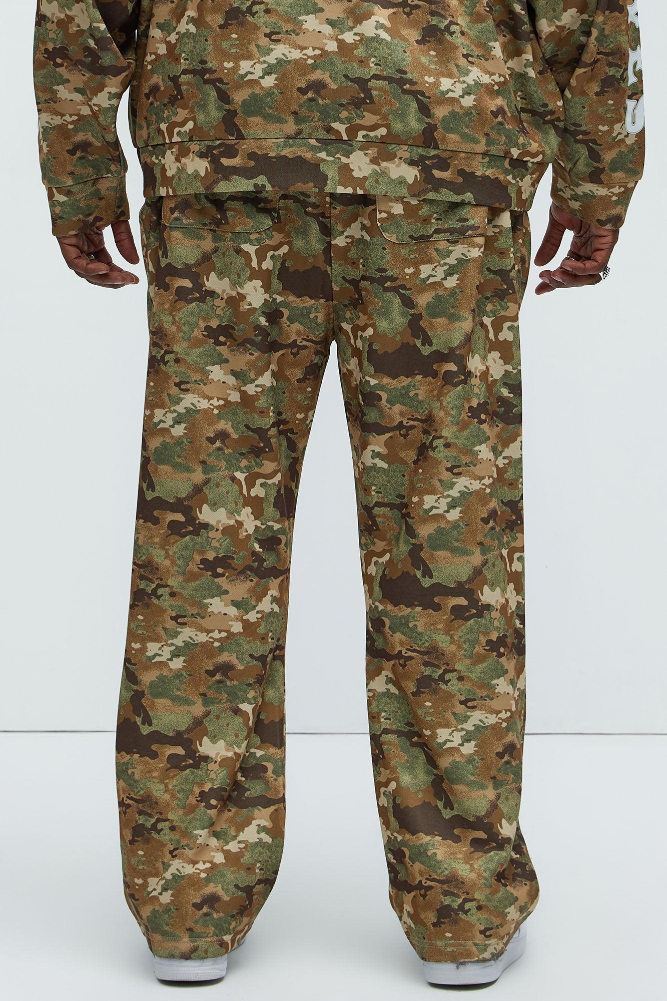 Wolves Straight Camo Sweatpants - Camouflage Product Image