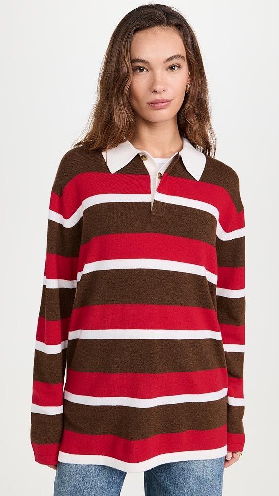 Guest in Residence Cashmere Striped Rugby Sweater | Shopbop Product Image
