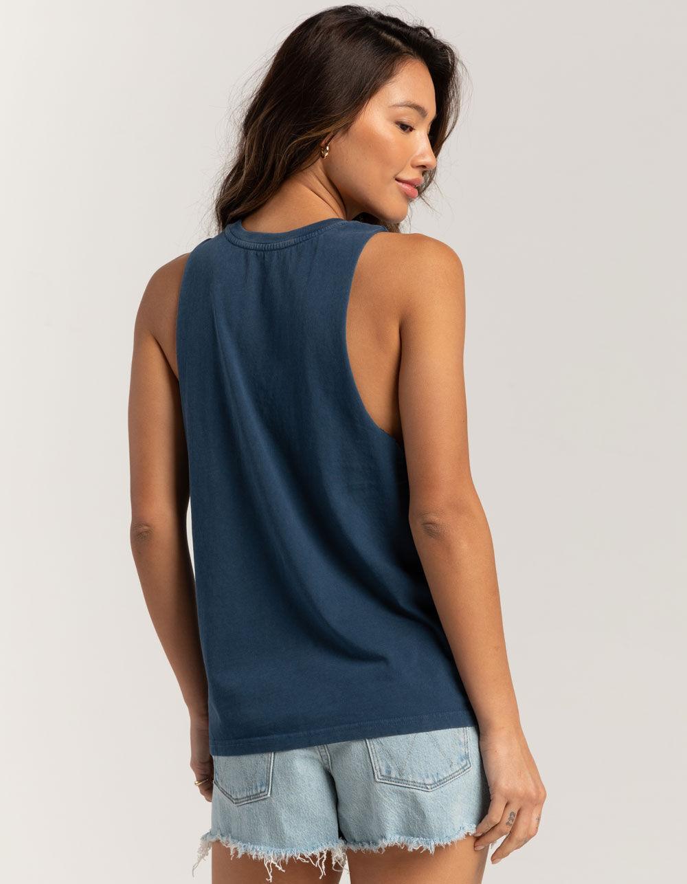 WRANGLER Klos Womens Tank Top - BLUE Product Image
