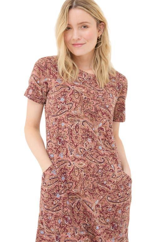 FatFace Women's Plus Size Simone Wild Paisley Jersey Dress in Dusky Pink at Nordstrom, Size 16 Product Image