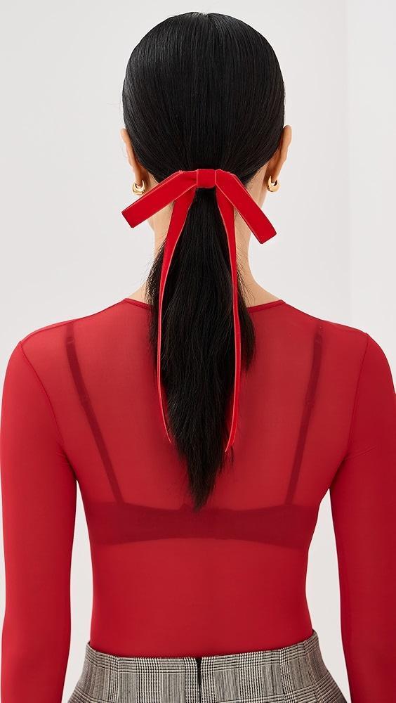 Jennifer Behr Aida Velvet Bow Barrette | Shopbop Product Image
