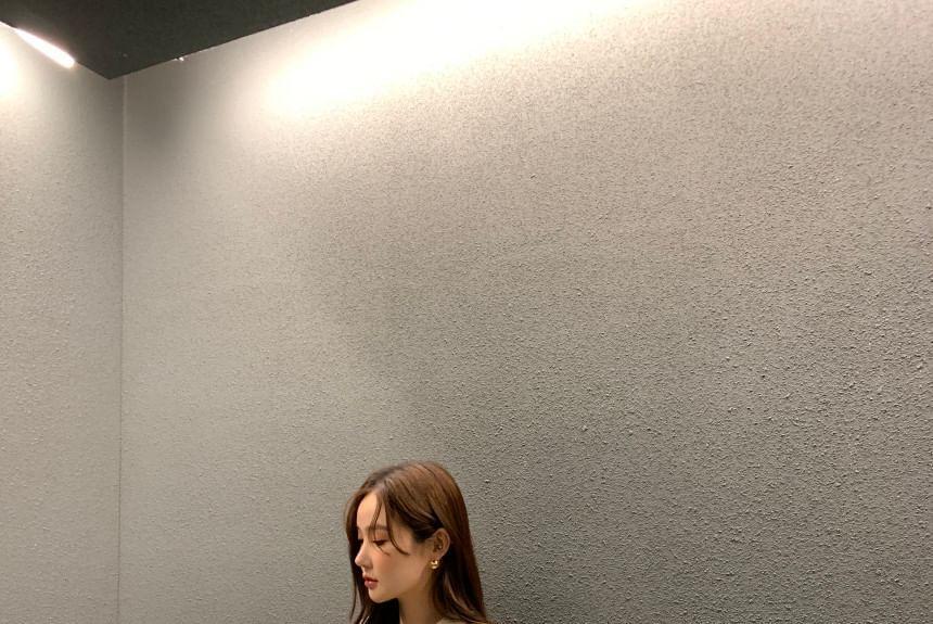 Button-Up Plain Long Coat Product Image
