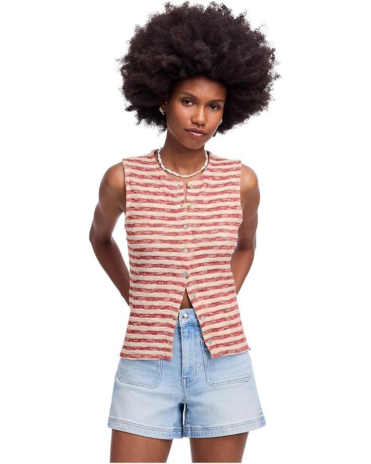 Stripe Seneca Cotton Boucle Tank Product Image