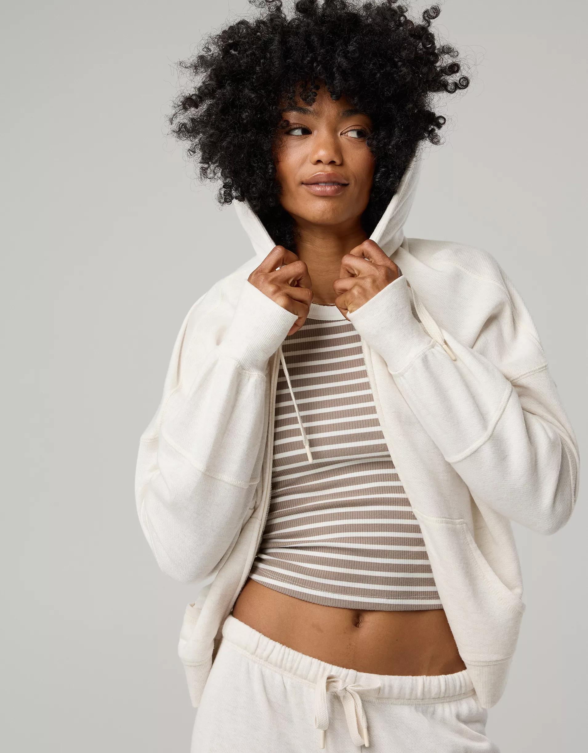OFFLINE By Aerie Keep It 100 Terry Full Zip Hoodie Product Image