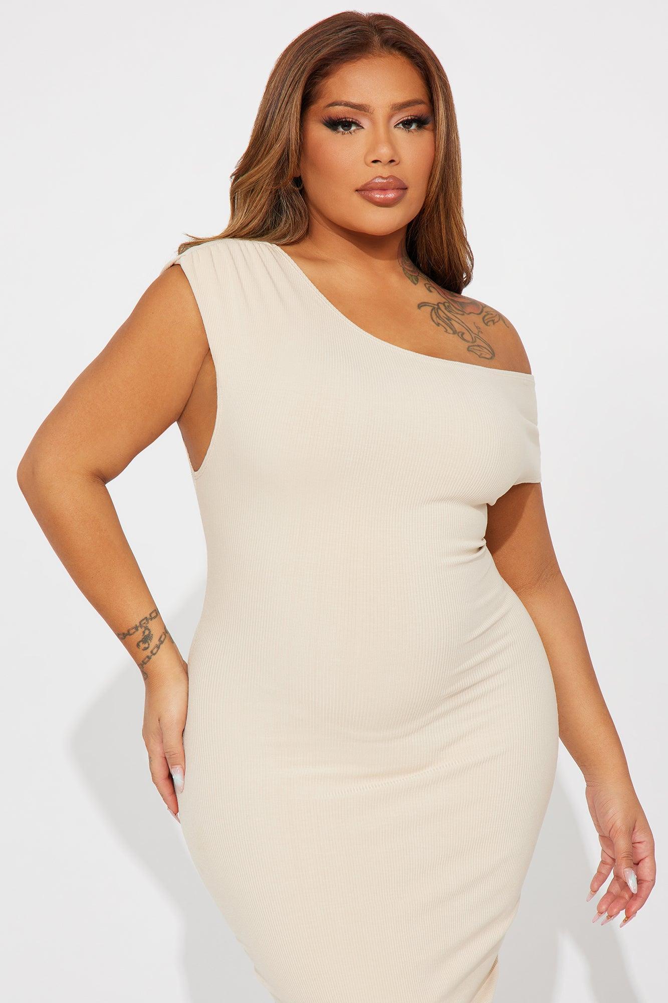Kelli Snatched Mini Dress - Cream Product Image