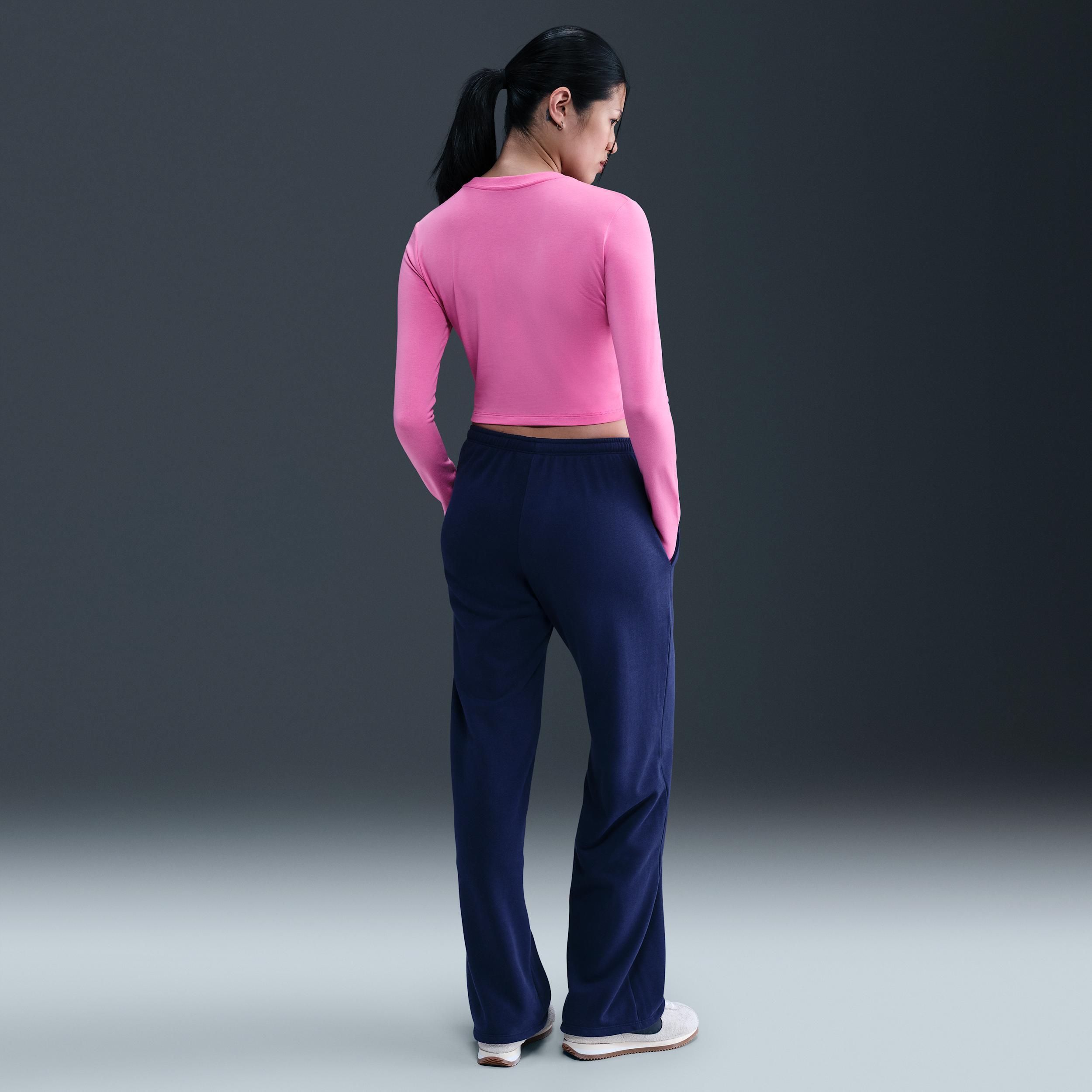 Women's Nike Sportswear Chill Knit Slim Long-Sleeve Cropped Top Product Image