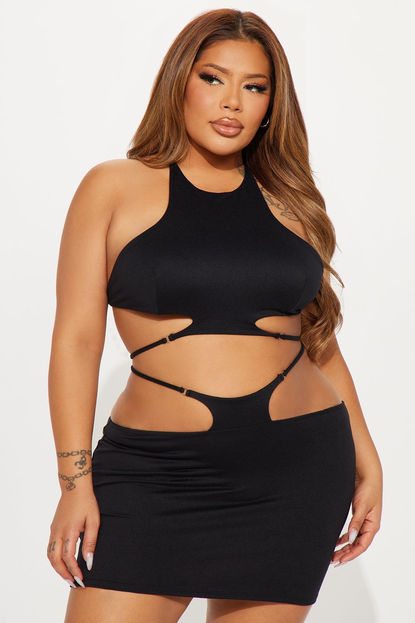 Problem Maker Skirt Set - Black Product Image