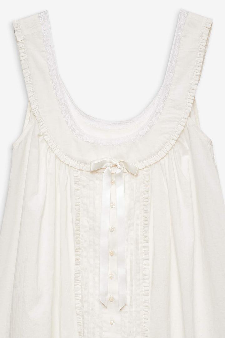 Venetia Slip Dress — White Product Image