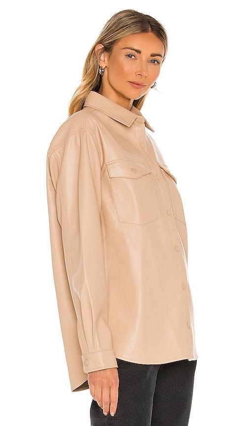 Frida Vegan Leather Shirt Bardot Product Image