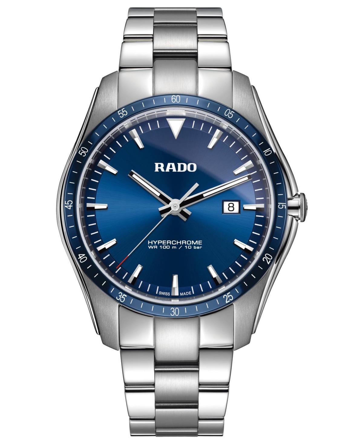 RADO Mens HyperChrome Blue Dial Analog Bracelet Watch Product Image
