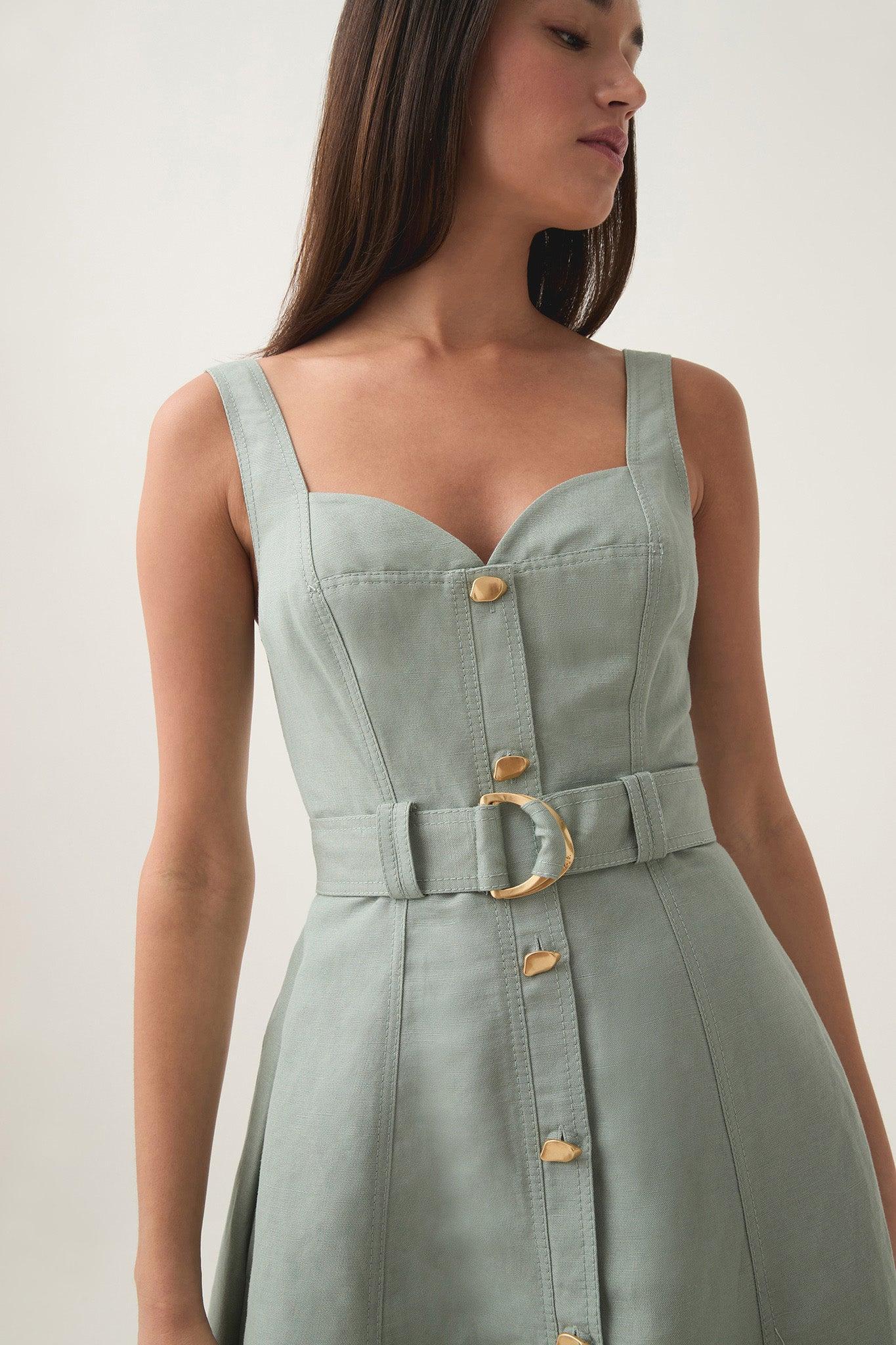Clay Belted Mini Dress Product Image