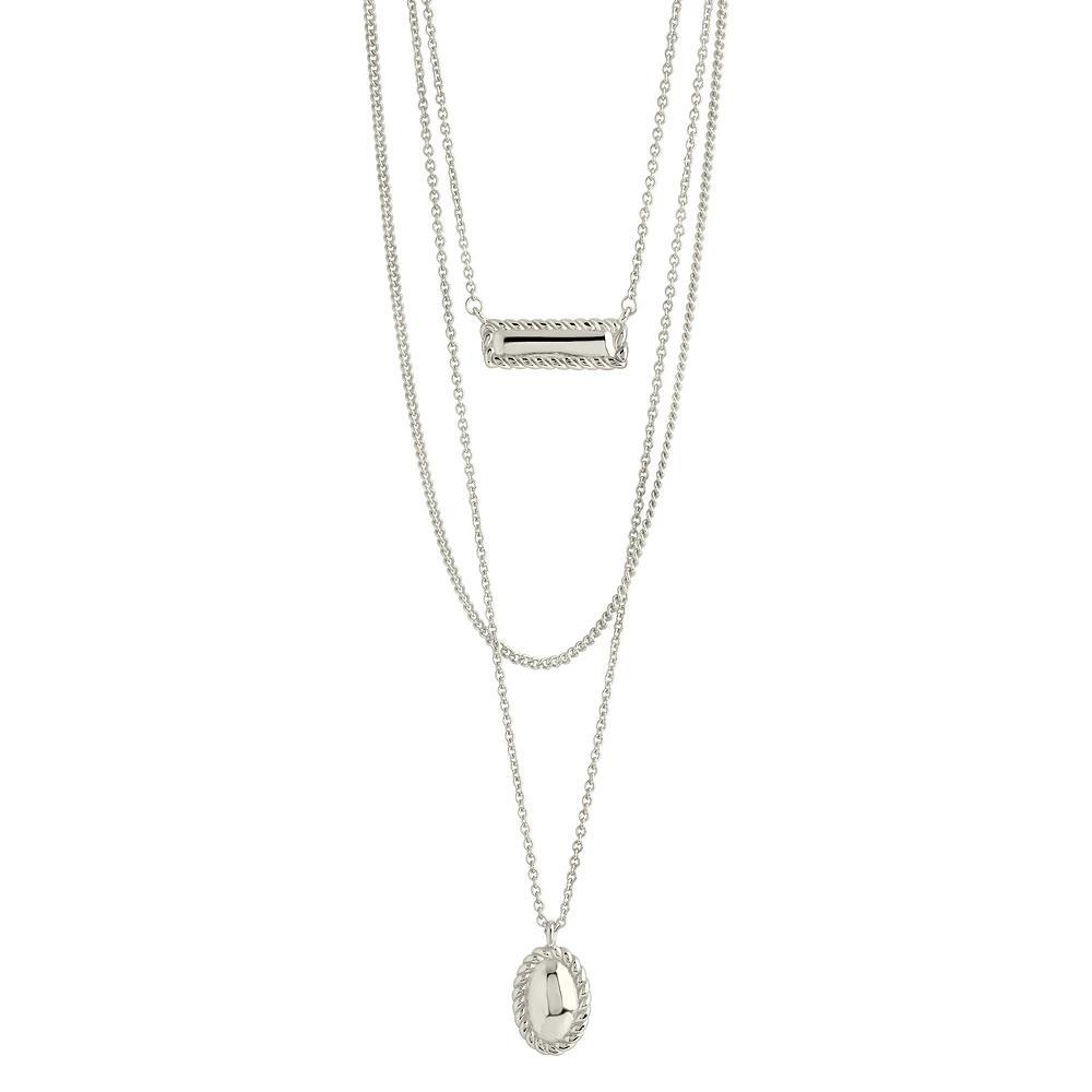 MC Collective Hartley Multi-layered Necklace, Women's, Size: 20", Silver Tone Product Image