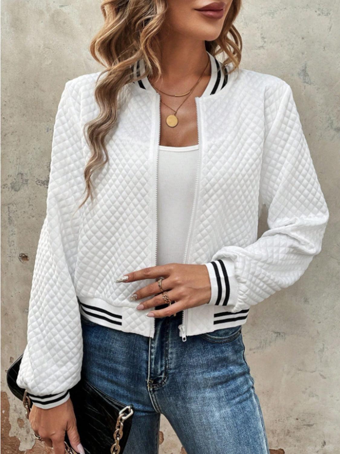 Zip Up Long Sleeve Jacket Product Image
